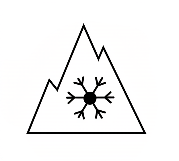 3PMSF Schneeflocken-Piktogramm